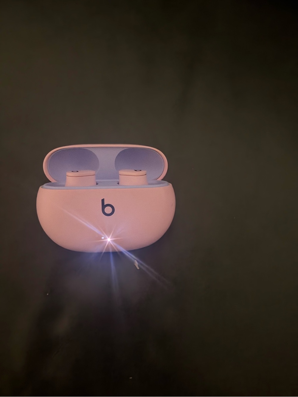 Pink True Wireless Earbuds with Charging Case